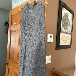 Ladies silver grey sleeveless dress